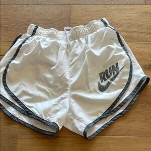 Nike Women's White and grey Athletic Shorts
